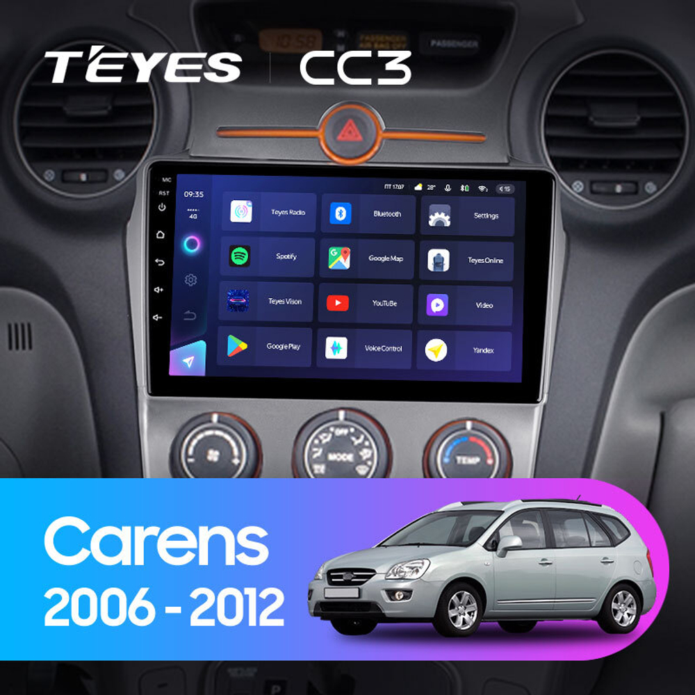 Teyes CC3 9"для KIA Carens 2006-2012