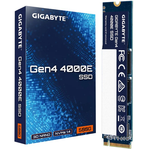 Жесткий диск SSD M.2 256Gb GIGABYTE Gen4 4000E, 3500/1800MBs, 3D NAND, PCI-E 4.0 x4 (G440E250G)