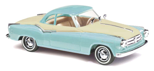 Автомобиль Borgward Isabella Coupé, двухцветный, синий/кремовый (H0, 1:87)