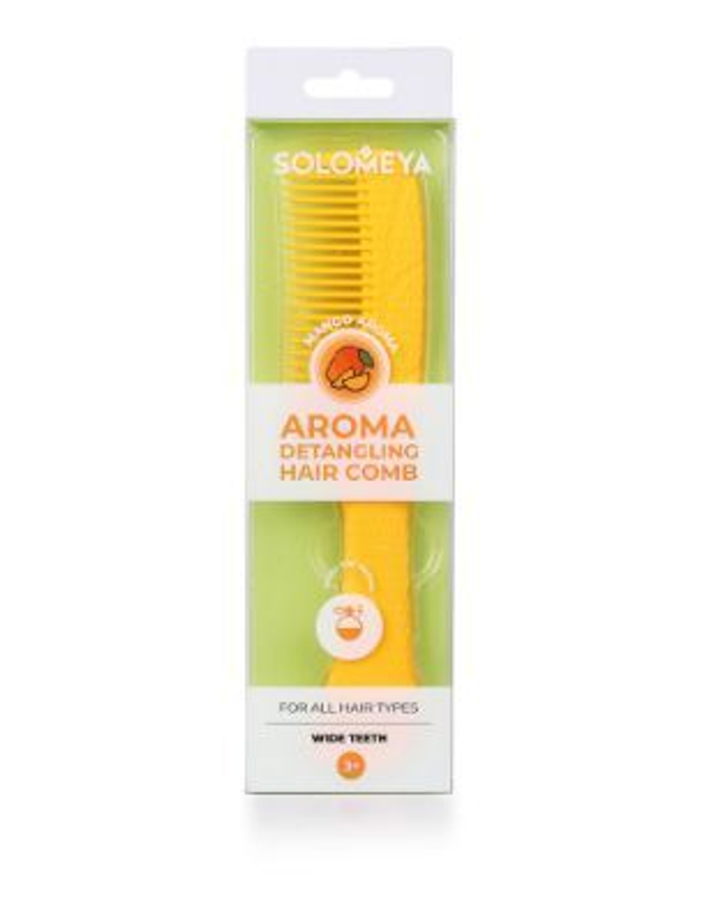 [SOLOMEYA] Расческа-гребень для волос АРОМАТ МАНГО