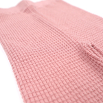 Набор лонгслив и штанишки из мягкой вафли в розовом цвете