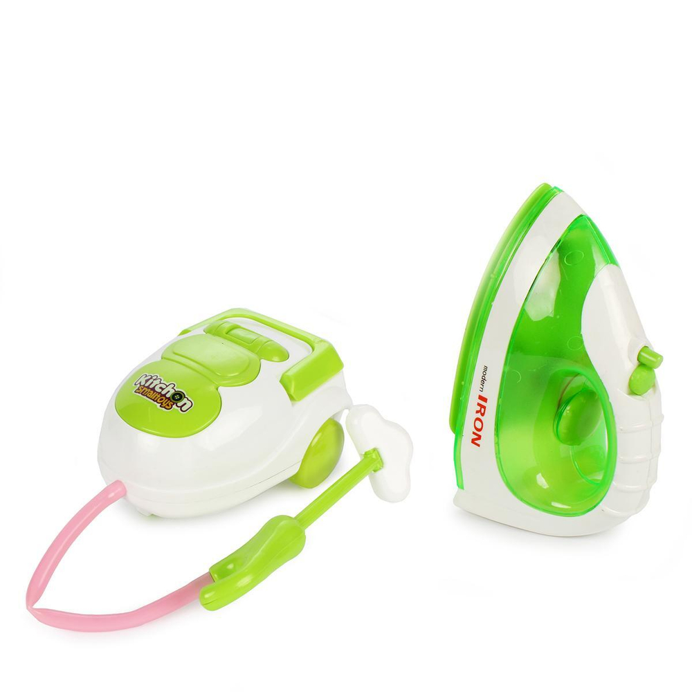 Игрушка Бытовая техника в наборе, светл.зел.-бел., свет, звук, бат.AA*4шт. не вх. в комп., в комплекте