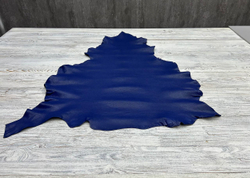 Poncho Lux Royal Blue (1,3-1,5 мм), цв. Синий, натуральная кожа козы