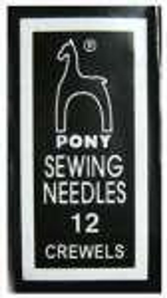 Швейные иглы для вышивания №12, Pony (25 шт.)