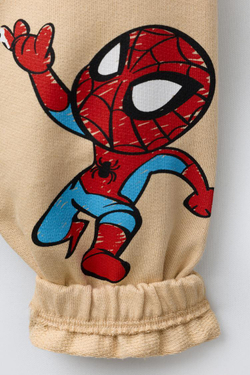 ZARA БРЮКИ-ДЖОГГЕРЫ THE AVENGERS © MARVEL, СВЕТЛО-БЕЖЕВЫЙ