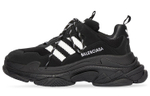 Adidas originals x Balenciaga Balenciaga Triple S lace-up non-slip low-top daddy shoes black