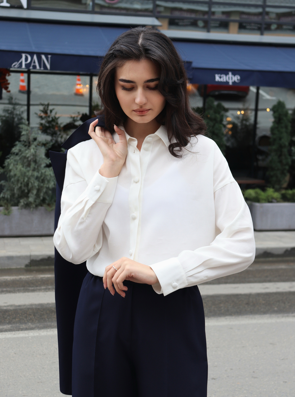 Рубашка oversize офис