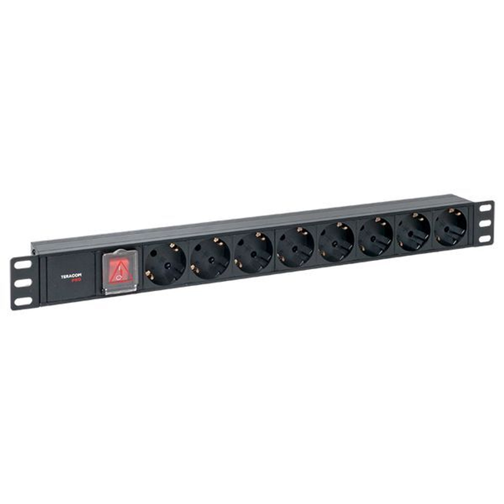 Блок розеток 19", 8 розеток EKF TRP-HPD-LS-10A-8SH-C14
