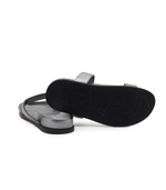 Кожаные шлепанцы Emporio Armani - серебряный(X3P778 XF171)