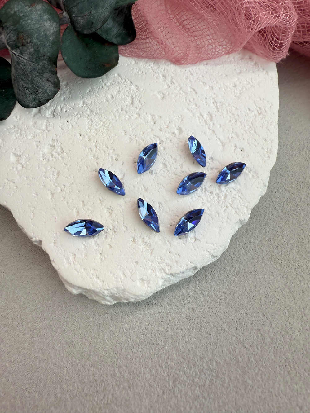 Наветт Navette 10*5 мм, Sapphire