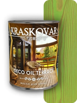 Масло для террас Kraskovar Deco Oil Terrace зеленый лайм