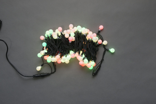 LED-PLR-100-15M-25MM-240V-RGB/BL-W/O(Fast) мульти/черн. провод, соединяемая (без шнура) шарик D25