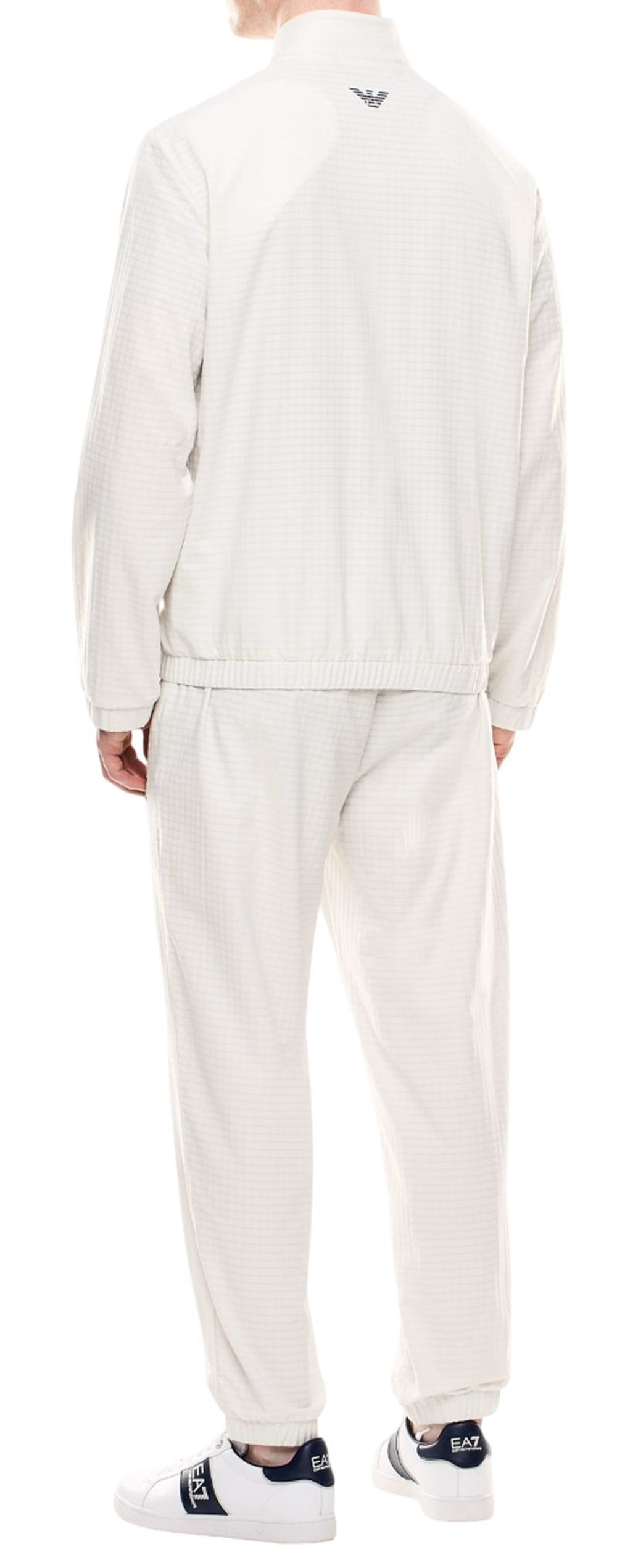 Мужской теннисный костюм EA7 Man Woven - белый