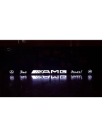 Рамка для номера с подсветкой. Mersedes AMG