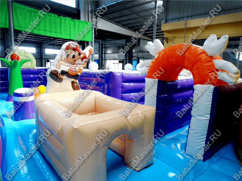 Надувной батут «Детский мегапарк» 18*18*8 м