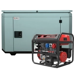 Генератор бензиновый SUNREKA G8500TFEAX с кожухом Geon 1200 RAL 7031