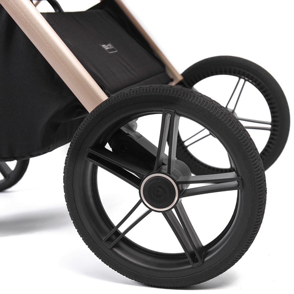 Детская коляска Peppy Monaco 3 в 1 с автокреслом First Beige (бежевый), рама беж, шлифованный алюминий