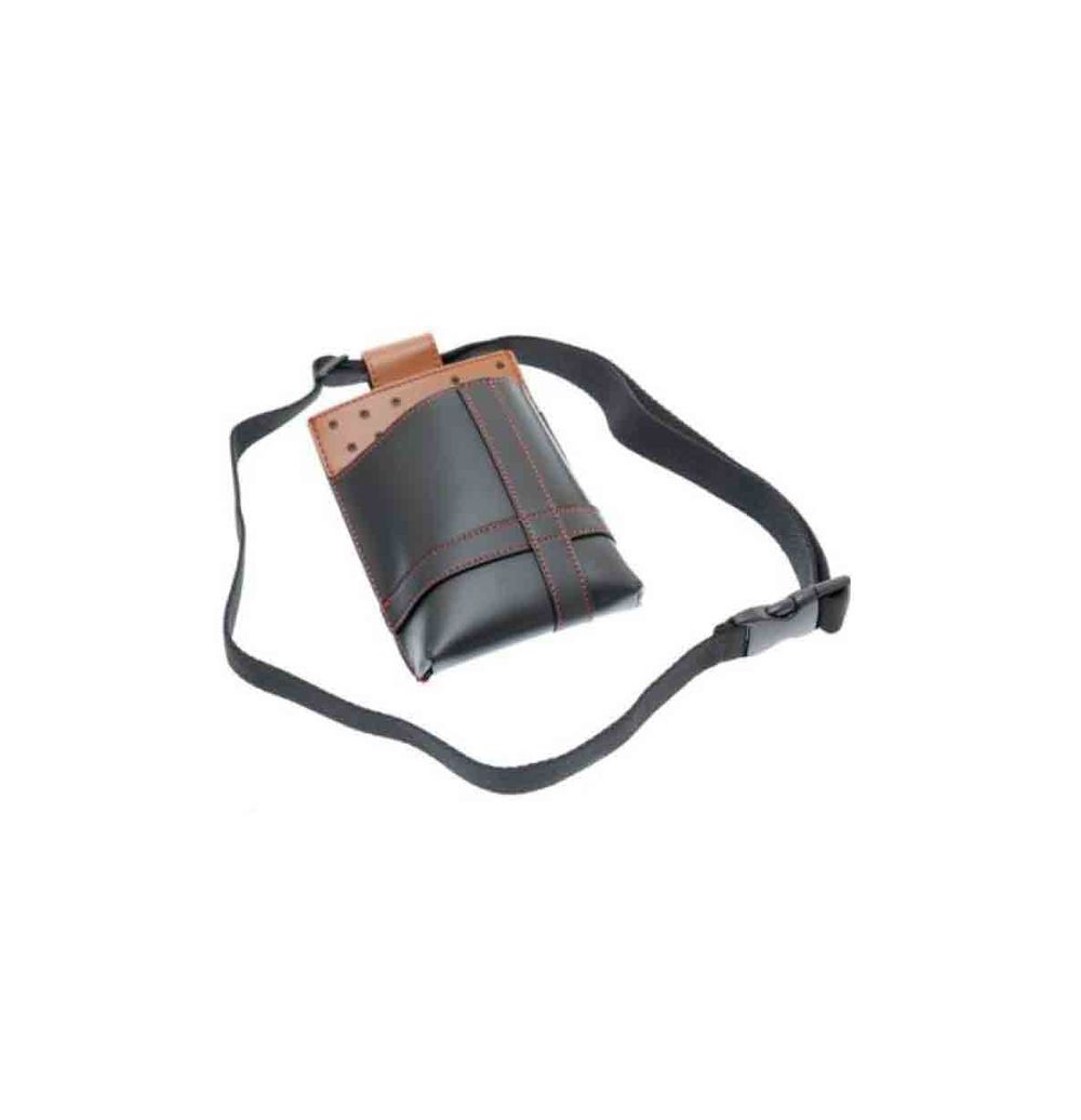 Кобура для ножниц (кожезаменитель) чёрный/коричневый