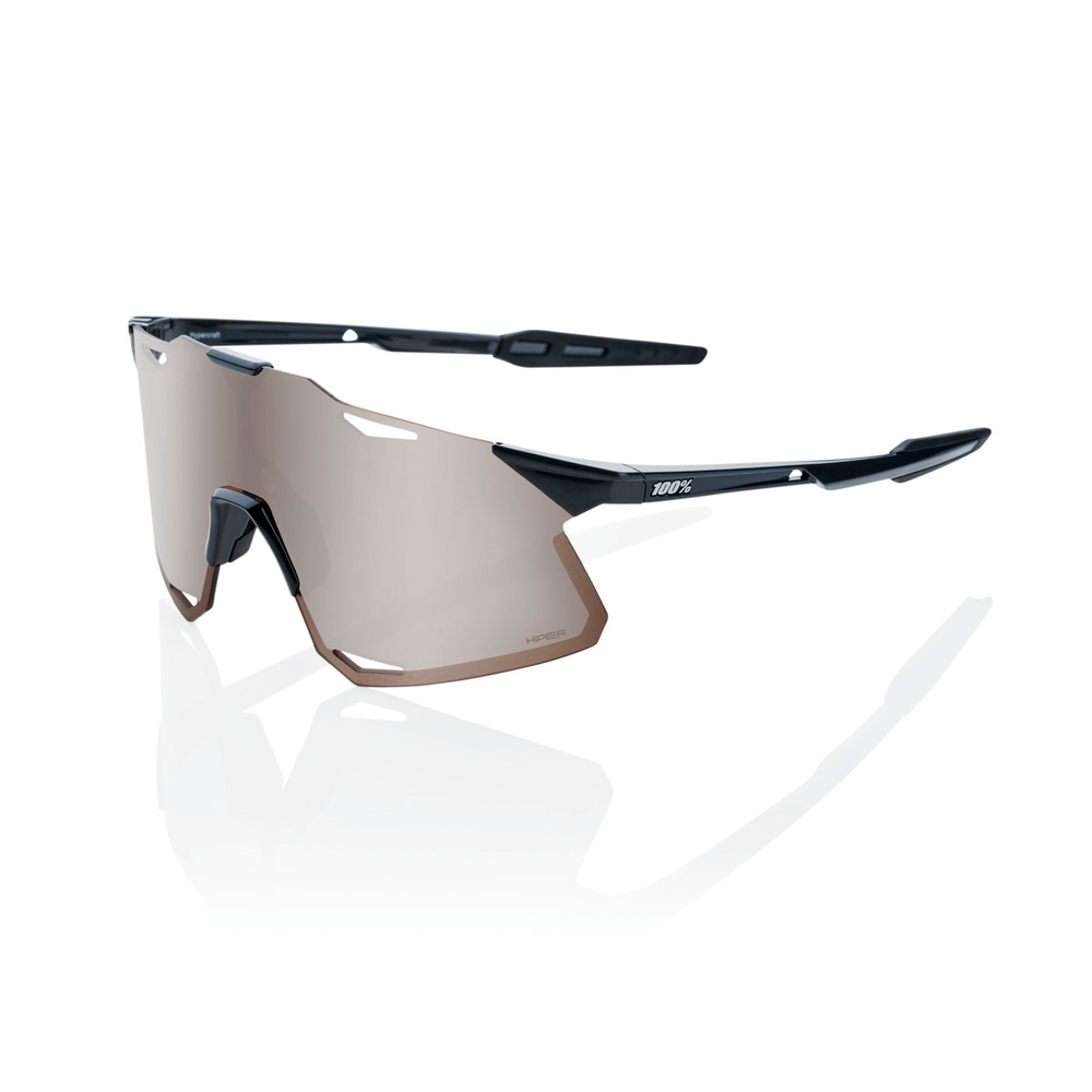 Спортивные очки 100% Hypercraft / Gloss Black / HiPER Silver Mirror Lens