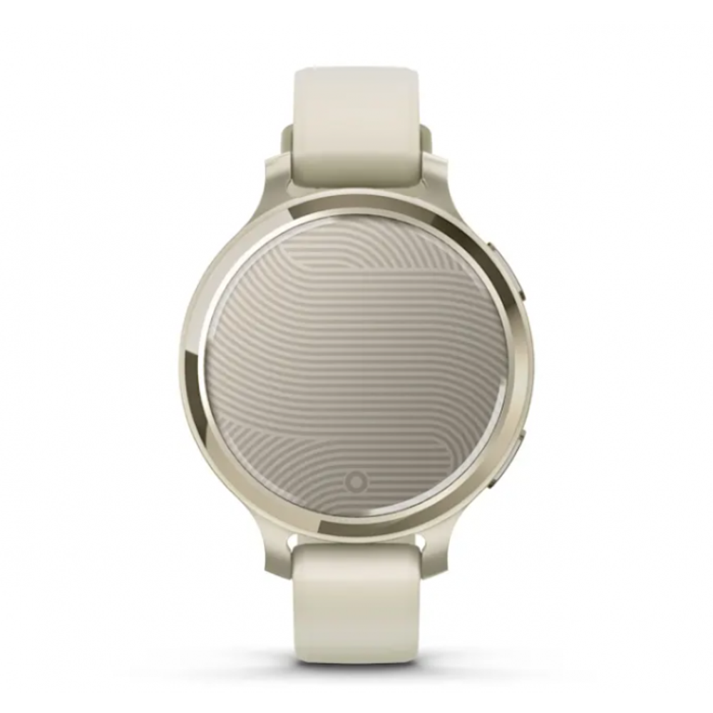 Умные часы Garmin Lily 2 Active кремово-золотые с белым силиконовым ремешком
