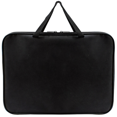 Папка офисная А4 лайт, ткань, 350/275/20 черная (Пчелка)