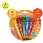 Мелки пластиковые Мульти-Пульти "Зоопарк", 06цв., круглые, блистер