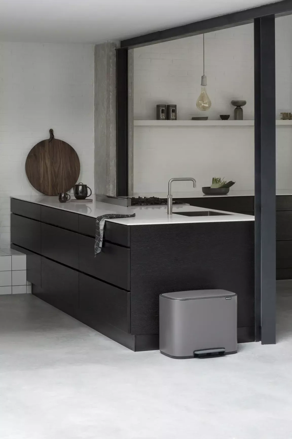 Brabantia - Контейнер для мусора Bo 3х11л с сегрегацией, платина / артикул   121067  / GTIN 8710755121067