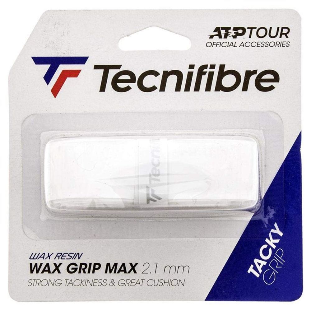 Теннисные намотки базовые Tecnifibre Wax Grip Max white 1P