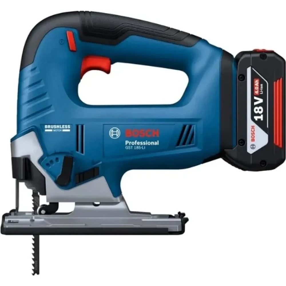 Bosch GST 185-LI Professional аккумуляторный лобзик (1 x 4 Ач, ЗУ) 06015B3023