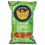 Siete, Картофельные чипсы, чилийм и лайм, 156 г (5,5 унции)