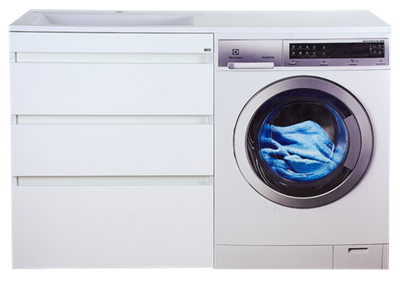 Тумба под раковину Misty Фостер 70 с 3 ящиками под стиральную машину