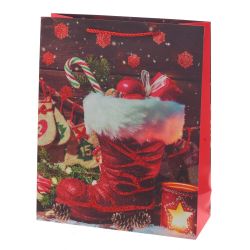 GAEM Пакет подарочный (бумага 210г/м2, блок микс 12шт), L26 W10 H32 см, 4в.