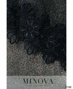 Платье 19-35СБ-серебристо-синий Minova