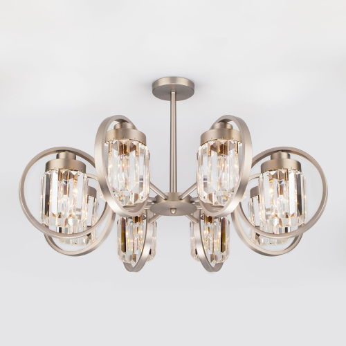 Умный потолочный светильник Eurosvet Loraine 10128/8 10128/8 сатин-никель