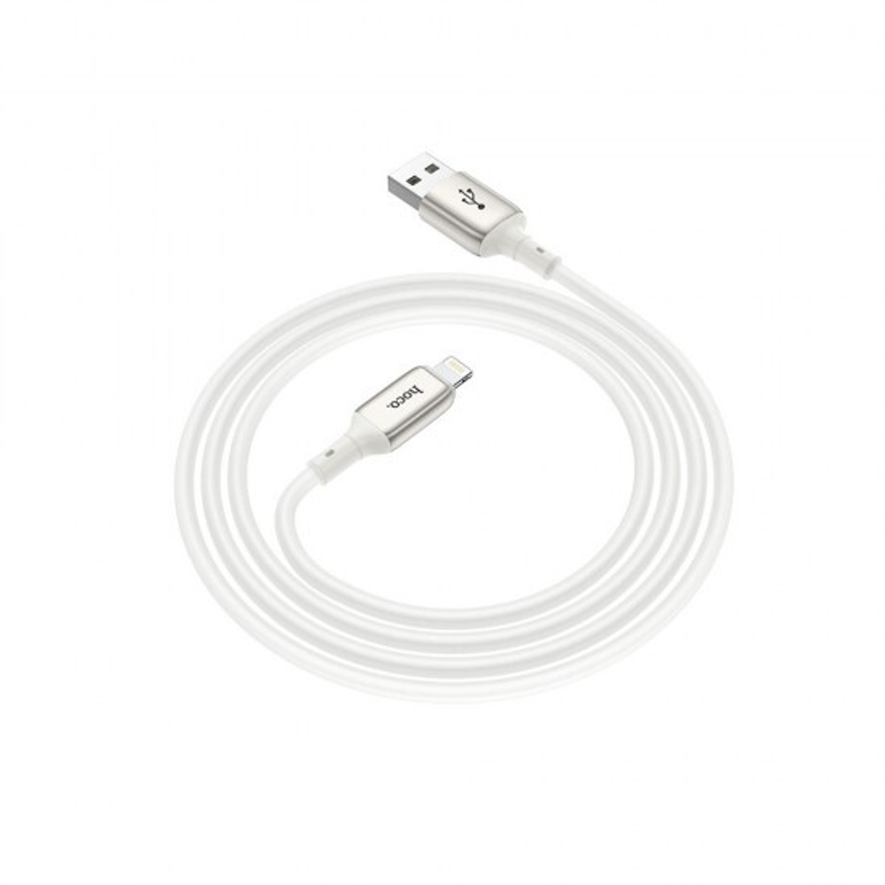 Кабель для iPhone HOCO X66 Howdy 1м, силиконовый, 012768 Белый