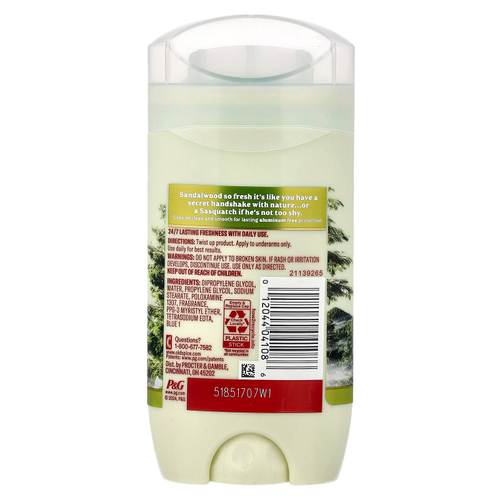 Old Spice, дезодорант, древесина, сандаловое дерево и кипарис, 85 г (3 унции)