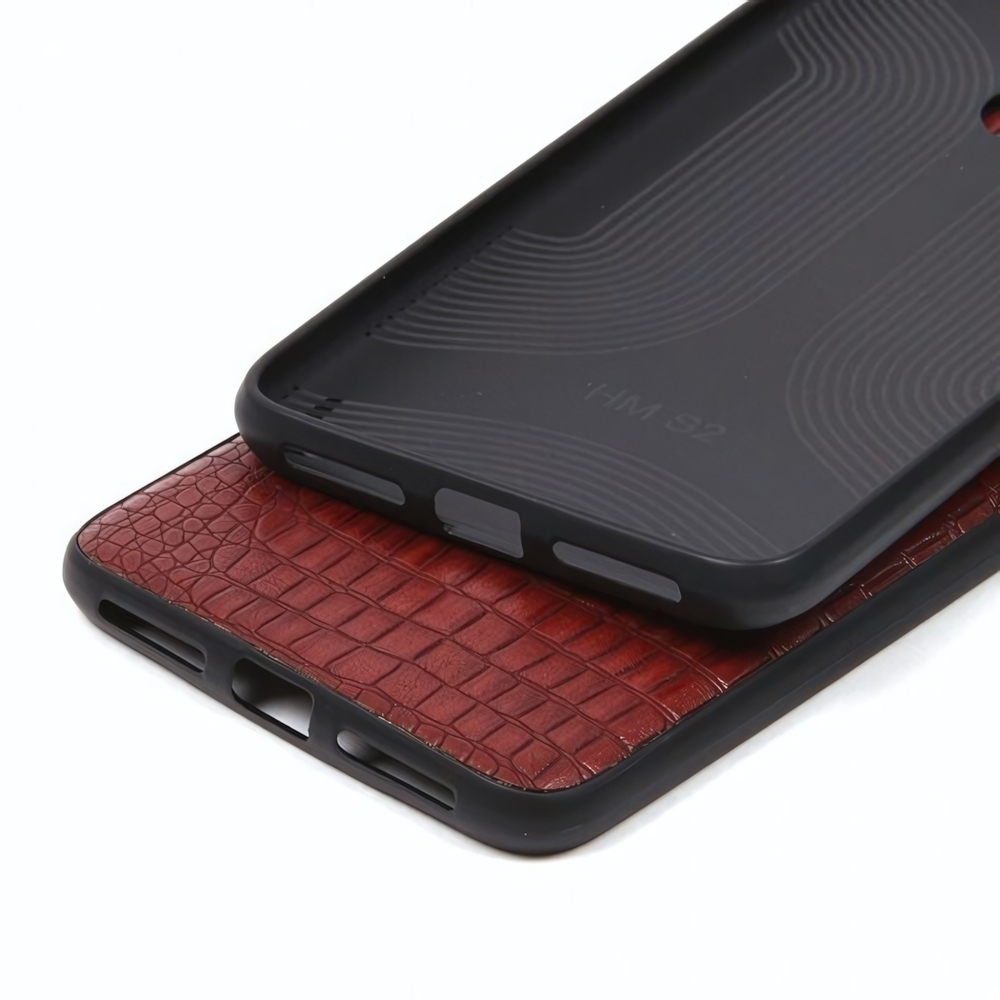 Панель из экокожи Рептилия для Xiaomi Redmi S2, 010027 Коричневый