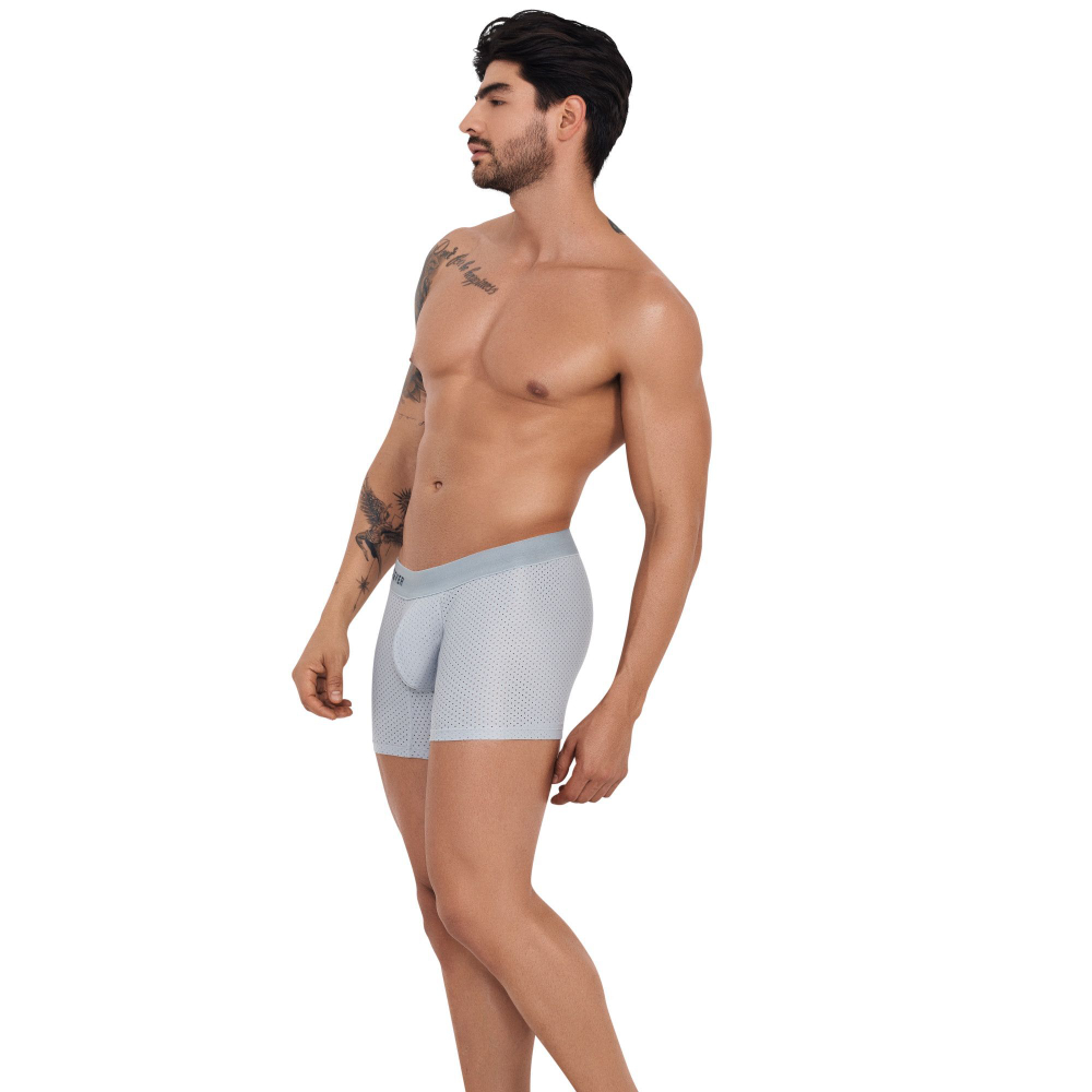 Серые трусы-боксеры с эффектом перфорации Euphoria Boxer (Размер: M) (Цвет: серый)