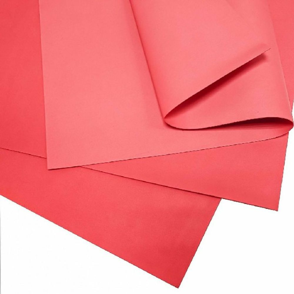 Фоамиран лист 60*70/10шт КРАСНЫЙ №2