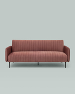 Диван прямой Дрезден велюр пыльно-розовый