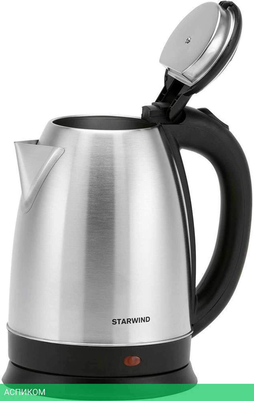 Электрочайник StarWind SKS1051 серебристый матовый/черный