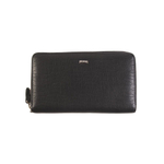 Клатч на одной молнии мужской кожаный чёрный под крокодила 21х12 см DoubleCity 079-DC31-37A в коробке