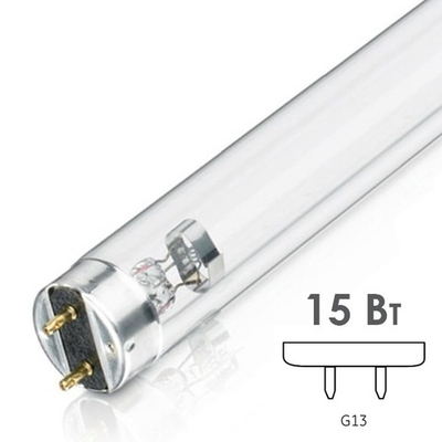 Лампа бактерицидная TIBERA T8 15W G13 UVC 253,7nm L438mm специальная безозоновая Ledvance 4058075499201
