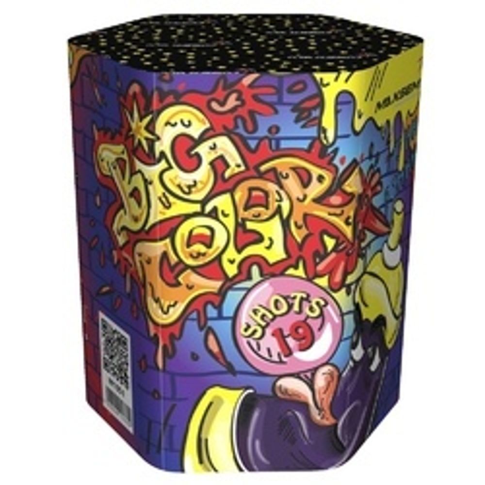 Батарея салютов "BIG COLOR"  1"/19 залпов