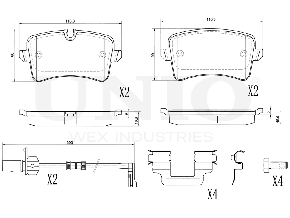 Колодки тормозные диск. задние UNIO BRP-20255