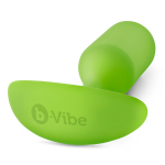 Анальная пробка для ношения цвета лайм 12,7см b-Vibe Snug Plug 3 BV-009-LME