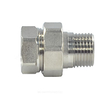 Соединитель латунь никель американка Ду 40 (1 1/2") прямой ВР/НР SantechSystems