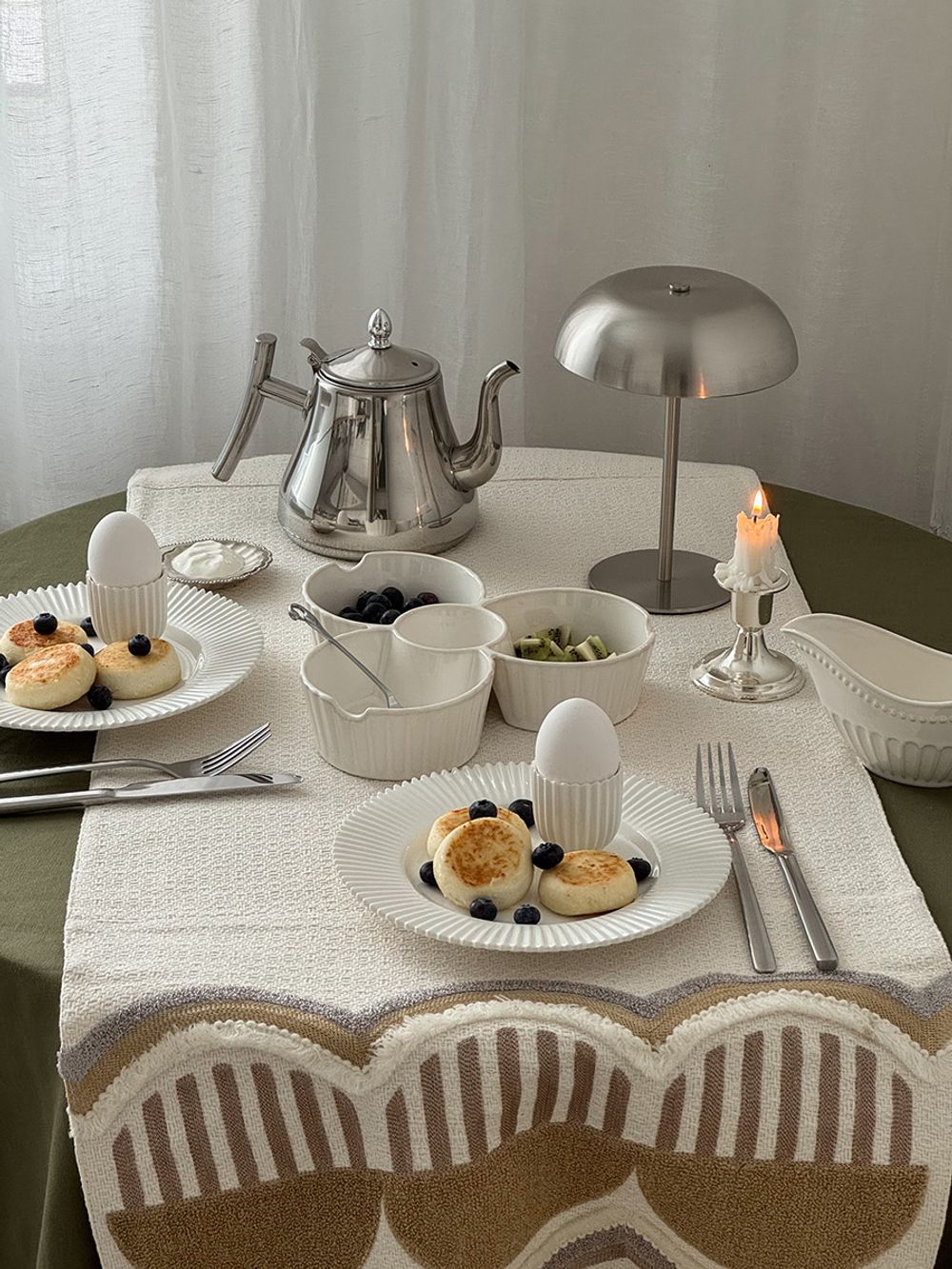 Дорожка на стол Chic beige из коллекции Essential, 45х150 см