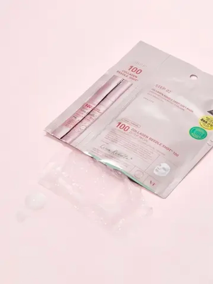 VT Cosmetics Двухступенчатая тканевая маска с микроиглами и коллагеном Collagen Reedle Shot 100 2step Mask 1.5+25 гр