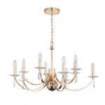 SL1405.203.10 Люстра подвесная ST-Luce Латунь/Латунь, Прозрачный E14 10*40W ЭЛЕГАНС